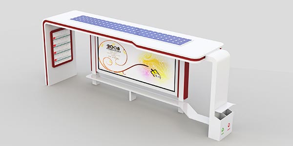 讓城市更加美麗的簡(jiǎn)約時(shí)尚候車(chē)亭